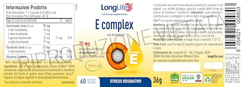 Longlife E Complex 60 Capsule Vegetali - 3