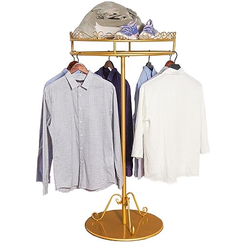 Portemanteau rond doré rotatif dressing et chambre moderne