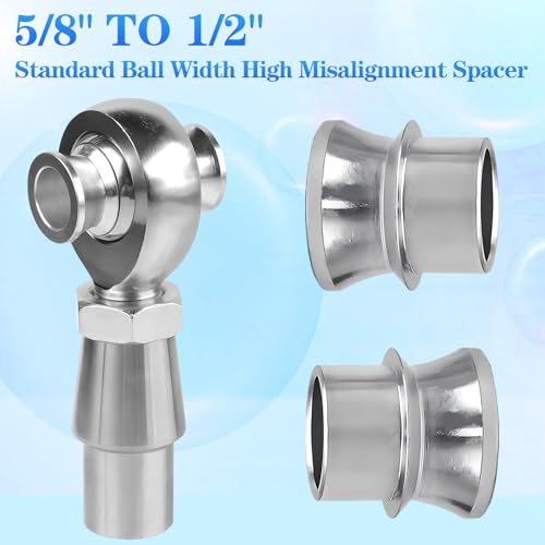 5/8" to 1/2" High Misalignment Spacer Heims Standard Ball Width,Rod End,Ends Heim Joint-4PCS thumbnail