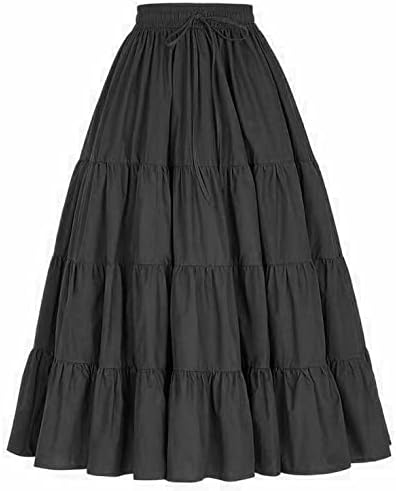Girl's Crepe Fabric Long Frill Skirt 584