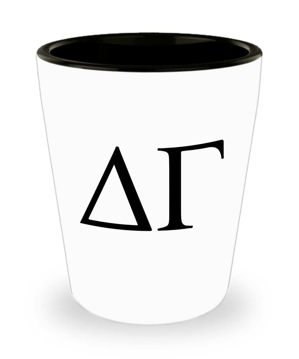 Delta Gamma Shot Glass DG Sisterhood Greek Symbols