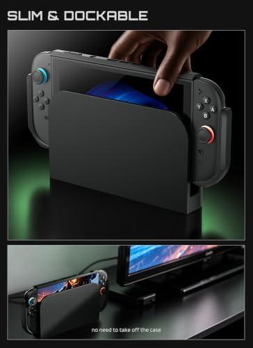 SUPCASE Unicorn Beetle Pro Case for Nintendo Switch 2 2025, [Military-Grade Protection] [Joy Con Remove Friendly] Dockable Integrated Cover Accessories Compatible with Switch 2, Black - 4