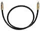 OEHLBACH NF 214 Subwoofer-Kabel - Hochwertiges Cinch-Kabel für kraftvollen Bass, versilberte Kupferleiter (SPOFC), 24kt. vergoldete Kontakte, optimale Signalübertragung, 1 Meter, Anthrazit