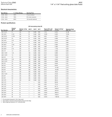 Bussmann Agc-5 Fuse 5A 250V Buss Agc5 (Pack Of 5) #TOP4