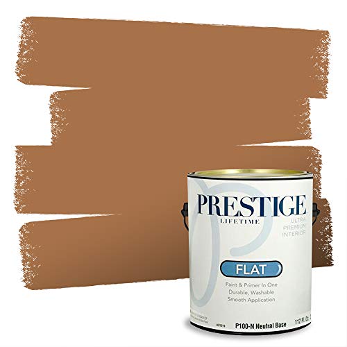 PRESTIGE Interior Paint and Primer in One, Clay Pigeon, Flat, 1 Gallon