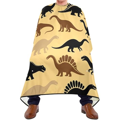Capa para Corte de Cabello con Diseño Dinosaurio Impermeable miniatura 1