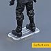 FIGURESLAB 100PCS 6 inch Action Figure Stand Display, Figures Toy Organizer Bases Support Stands, Compatible with 1/12 Mavel Legends Series/GiJeo Classified Series/D C/Mo tu Models, Square