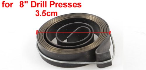 Uxcell Drill Press Quill Feed Return Spring - 3.5cm X 0.8cm Chrome Replacement Coil Spring For 8-Inch Drill Presses