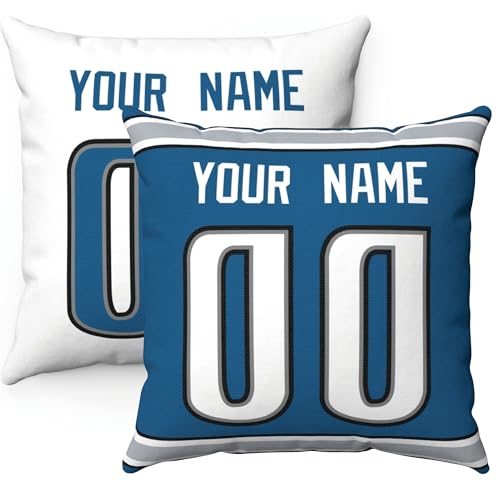 Image of ANTKING Throw Pillow 2 Pack Custom Any Name and Number Personalized Gift for Men Women Boys