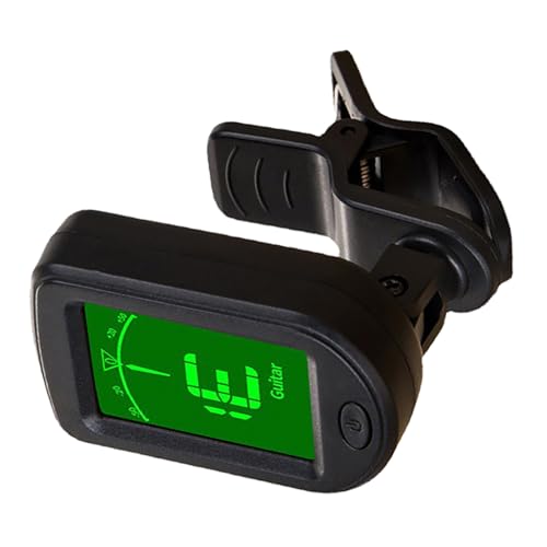 Generic Digital Electronic Tuner, On Tuner for Guitar Ukulele Violin Bass, Multi Angle Rotatable, Backlit Display Clear Easy Rea