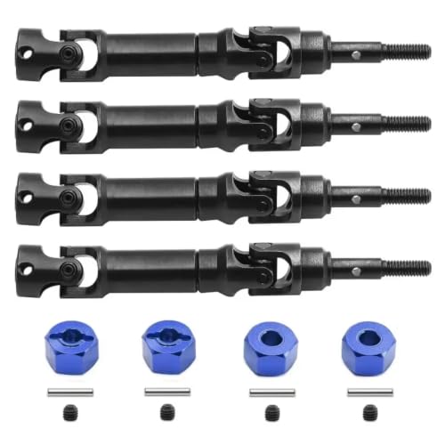 Arbre de transmission en acier premium pour Traxxas Mini Maxx 1/10, pièces renforcées bleues