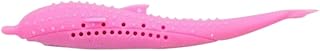 Arinda Silicone Fish Shape Cat Toothbrush Teething Toy with Catnip Pet Toys