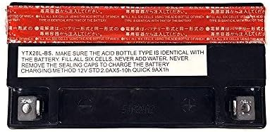 MMG YTX20L-BS High Performance Powersports Battery Compatible with Harley Davidson XL, XLH (Sportster), FLST Series (Softail), FXD/FXST Series (Dyna), CVO Dyna Softail
