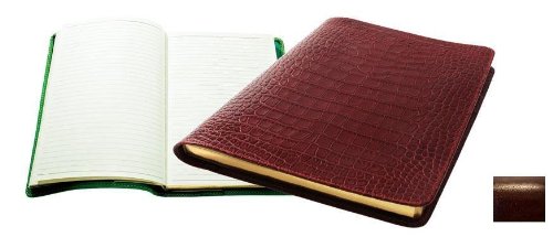 Raika Large Journal in Soft Brown ROMA leather -