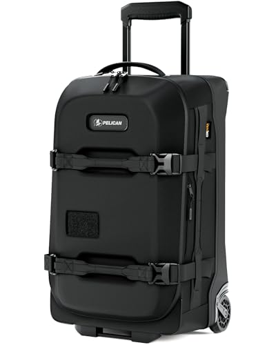 Pelican Aegis Luggage - Carry On Duffel Bag with Wheels - 22 Inch Carry On Bag - Airline Approved (Black)