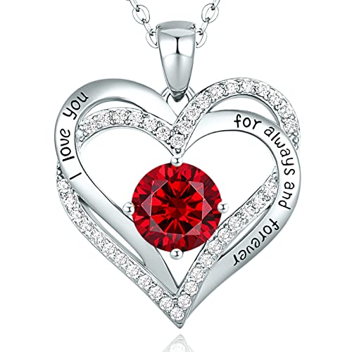 ❤ DESIGN UNICO A FORMA DI CUORE❤ Il ciondolo adotta un'esclusiva struttura a doppia forma di cuore che simboleggia l'amore reciproco. Inoltre, i dettagli del ciondolo sono anche pieni di amore. In uno dei cuori è inciso il 