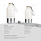 GrandTies Isolierte tragbare Hundewasserflasche mit 2 abnehmbaren Hundenapfspender, auslaufsicherer Reisebehälter für Hundefutter, Hundezubehör für Spaziergänge, Wandern, Camping (950 mL, Pudergrün)