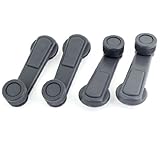  DealMux 4 PC Gris Oscuro plástico para Puertas de vehículos elevalunas Bielas Manilla de Palanca