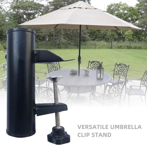 Fixation robuste pour parasol de balcon résolvant le manque de place au sol - 4
