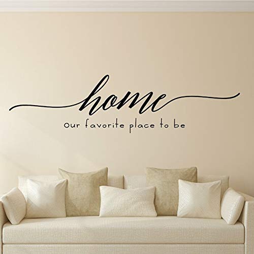 Home Our Favorite Place to Be - Wall Quotes Decals Vinyl Sticker
