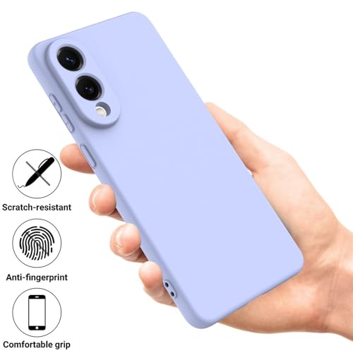 Image of Back Cover for Samsung Galaxy S25 Edge 5G | Full Camera Protection | Premium Liquid Silicon Case | Flexible Bumper Case for Samsung Galaxy S25 Edge 5G (Purple)