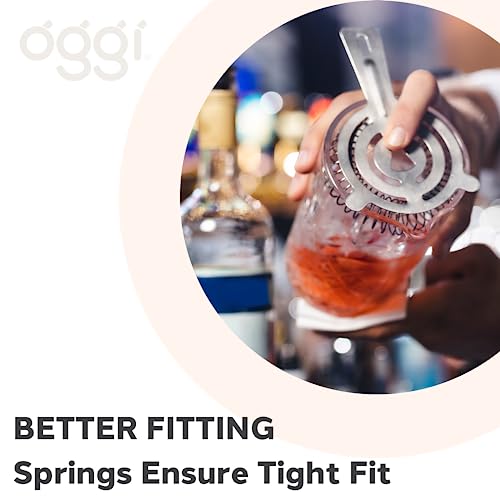 image for OGGI Hawthorne Strainer, Stainless Steel Strainer for Cocktails, Drink