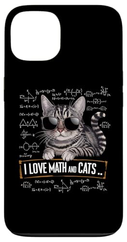Amo Matematica e gatti Insegnante Insegnante Matematica Proprietario di animali domestici Custodia per iPhone 13