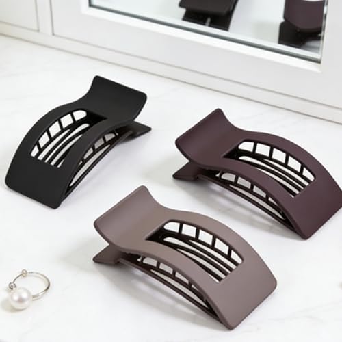 Set de 8 pinzas grandes mate para cabello miniatura 7