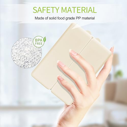 Image of FYY Travel Pill Organizer,7 Compartments Large Pill Box Medicine Case-Beige