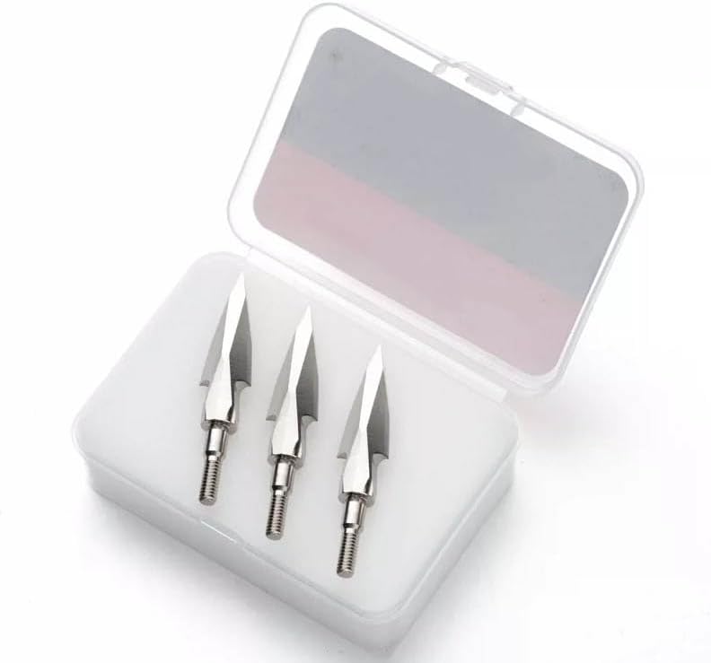 Pack of 3 Archerys Targets Practice Tip Archerys Point Practice Field Tip Carbon Steel Archerys Tip 170Grain