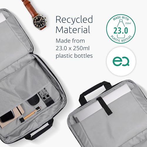 Kensington Briefcase Laptop Bag, Black, 15.6 inch