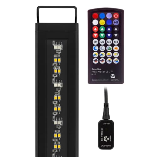 CURRENT USA 72' Satellite Color RGBW Full-Spectrum LED Aquarium Light - Freshwater, Wireless 24-Hour Timer, Adjustable Tank Mounts (4514)