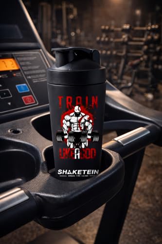 Image of Stainless Steel Gym Shaker Bottle 750ml | Leak Proof Protein Mixer Shaker | BPA Free | Metal Sports Water Bottle for Gym, Workout & Fitness (Anime-22-BLACK)
