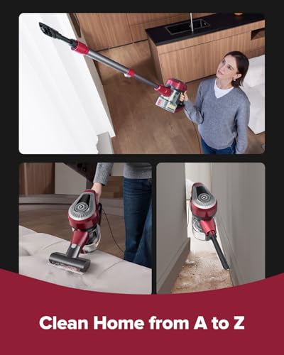 Vexilar Corded Vacuum Cleaner, Powerful 600W 60KPa, 6-in-1 Stick Vacuum Cleaner with Green LED, 7M Cord, 1.5L Dustbin Self-Standing Vacuum, Lightweight Handheld Vacuum for Hardwood,Pet Hair, Carpets - Image 5