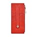 All in One Card Case Holder Slim Wallet With a Card Protection Strap by Leatherboss (Red)