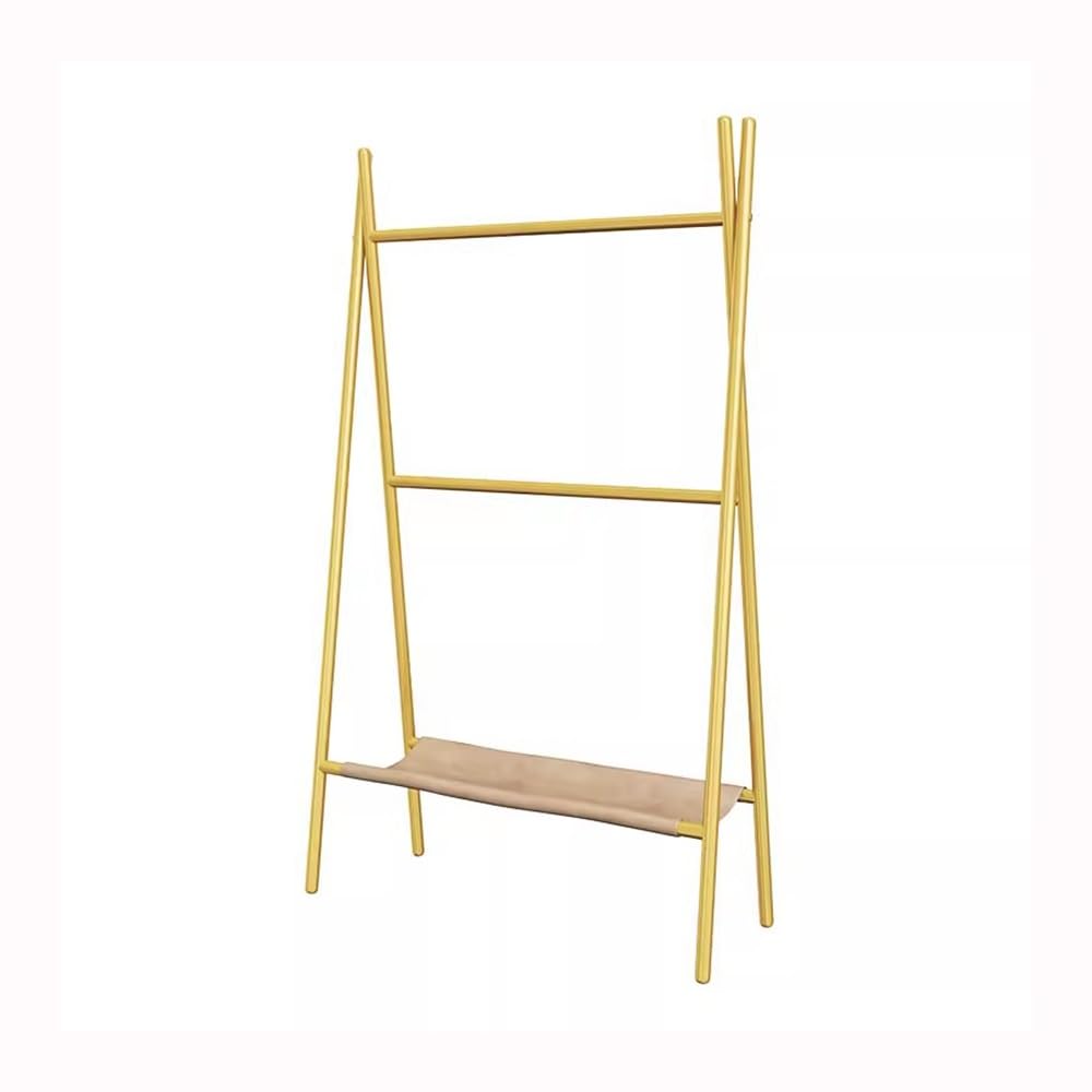 Porte-serviettes de salle de bain sur pied design dore
