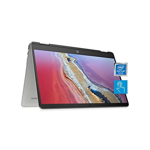 HP Chromebook x360 14a 2-in-1 Laptop, Intel Pentium Silver N5030, 4 GB RAM, 64 GB eMMC, 14” HD Micro-Edge Touchscreen, Chrome OS, 720p Webcam, Dual Speakers, Long Battery Life (14a-ca0023nr, 2021)