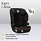 LIONELO LARS i-Size Kinderautositz 100–150 cm, Gruppe 2 3, Seitenschutz 10 Grad, Kopfstützenverstellung, bequeme Armlehnen, abnehmbare Rückenlehne