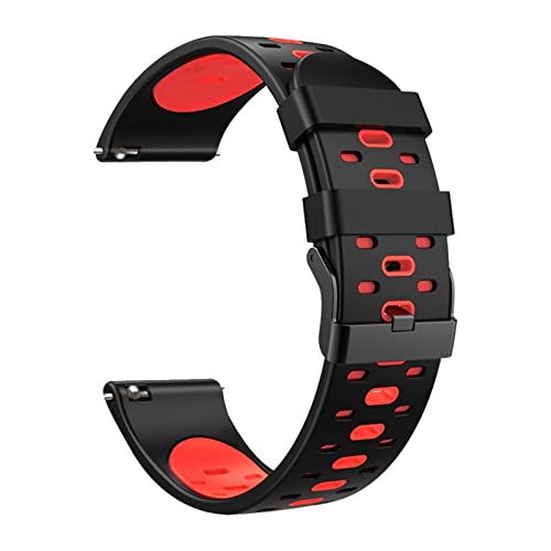 JWTPRO Armband Smart Watch Armband für Xiaomi Mi Color Uhrenarmband für Huawei GT3 46 mm Silikonarmband (Farbe: Stil D, Größe: 22 mm Universal) Cover