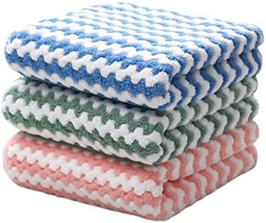 10PCS Kitchen Scouring Pad Towel Dishcloth Household Rags Gadget Microfiber Non-Stick Oil Table Cleaning Cloth