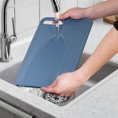 Set de 4 tablas de cortar de plástico con peeler y diseño antideslizante miniatura 4