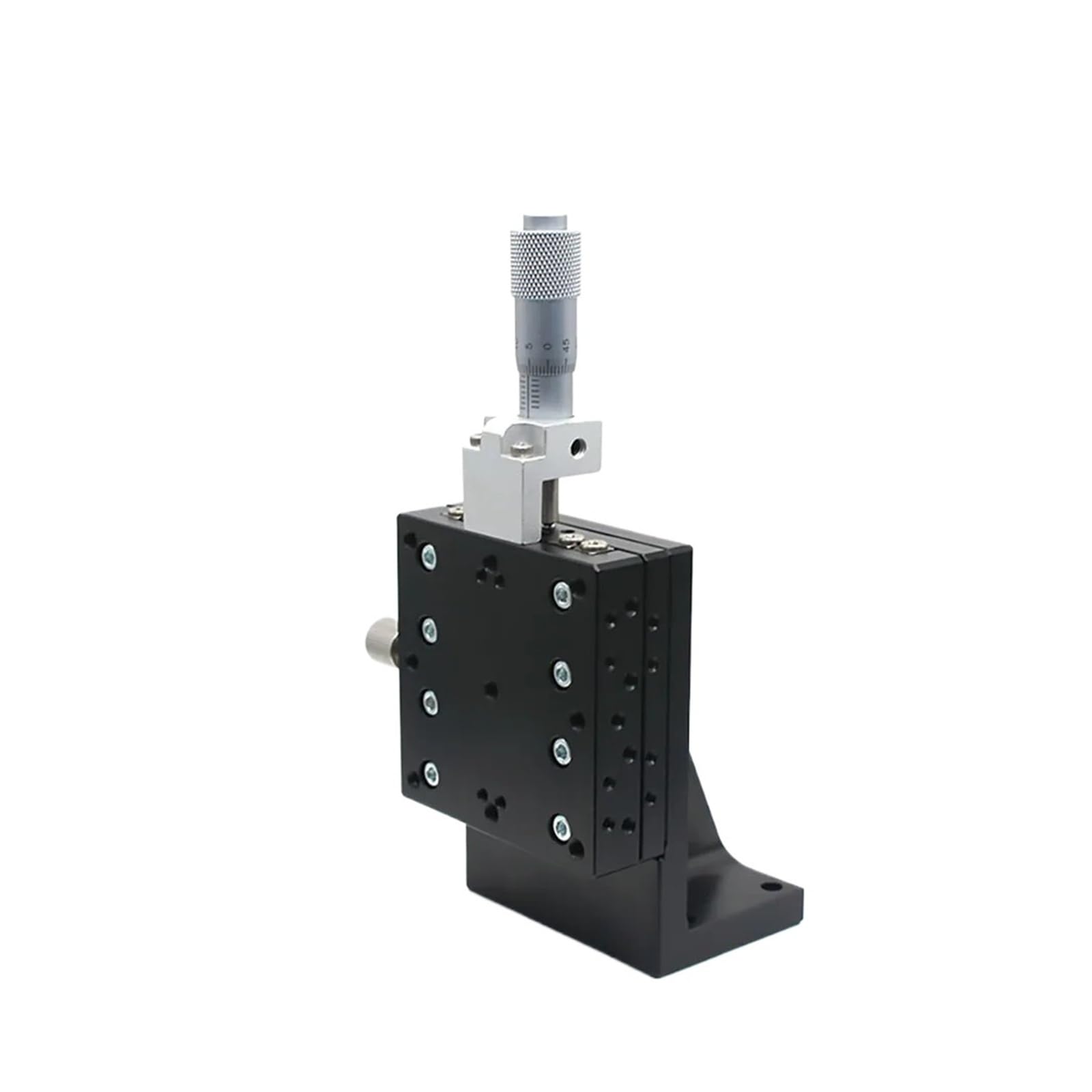 MYXJGNAIY Z Axis 50 * 50mm Sliding Table, Manual Displacement Vertical-Lift Fine Tuning Platform, Cross Roller Guide Linear Stage Sliding