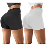 【CONCEPTION HAUTE TAILLE SANS JUPE】 Ces shorts hot pants pour femmes présentent une taille haute qui couvre solidement votre ventre et épouse vos courbes pour un look sexy et épuré. Alors dites adieu aux shorts de sport amples et montrez votre silhouette mignonne en toute confiance.