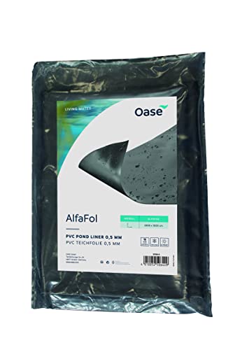 Oase Films alfafol Pre de Packed, 0,5 mm/4 x 5 m Noir