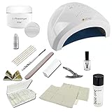 Das Starterset Classic eignet sich perfekt für Einsteiger im Bereich UV-Gele, da es alle Artikel beinhaltet, die für eine einfache Nagelmodellage benötigt werden. Sei es Modellage auf Tips oder Schablonen.