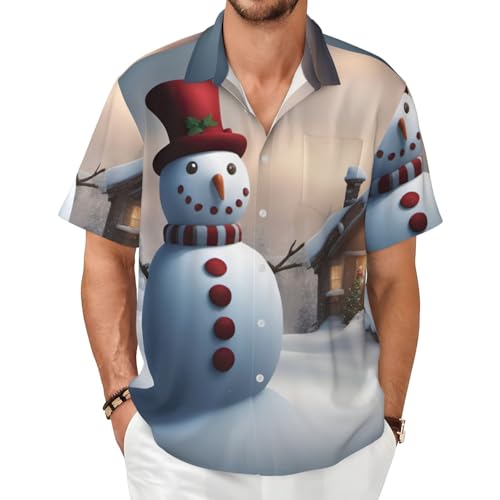 Chemise d'été bonhomme de neige homme : le confort fluide et léger au quotidien