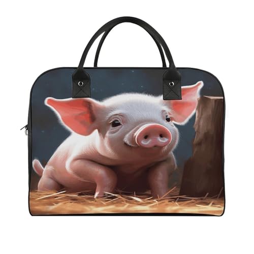 Bolsa Foolish Cute Pig1 Tote con cremallera y correa ajustable miniatura 3