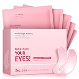 ZealSea Under Eye Patches for Puffy Eyes and Dark Circles (Collagen, 20pairs), Anti-wrinkle Patches, Eye Bags Remover for Women, Eye Masks-Pads-Gels for Spa Party Christmas Gifts, Vegan Cruelty-Free