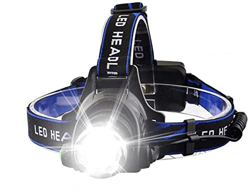 HOSMENDFOE Linterna Frontal Linternas De Faros Led Linterna De Cabeza con Zoom Linterna De Cabeza Linterna De Cabeza por Batería Luz De Cabeza De Alto Rendimiento Cover