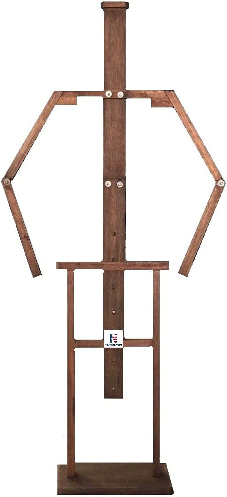 NauticalMart Full Suit Of Armour Wooden Stand Medieval Armor Rack for Home, Museum & Collectors